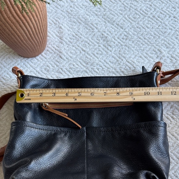 Valentina Black and Tan Crossbody Bag - Picture 15 of 16